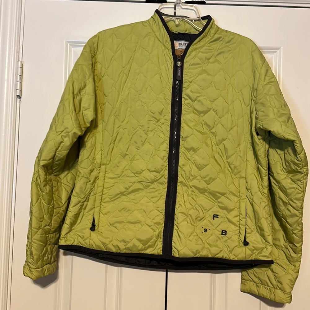 Burton‎ Thin Ski Outdoor Quilted Lime Jacket Size Large
